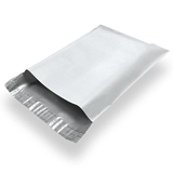 Poly Courier Bag Mailer Self Adhesive Size 3 White, 50 Pack 280mm x 380mm + 50mm Flap